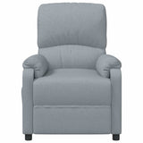 vidaXL Fauteuil verstelbaar stof lichtgrijs