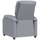 vidaXL Fauteuil verstelbaar stof lichtgrijs