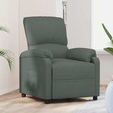 vidaXL Fauteuil verstelbaar stof lichtgrijs