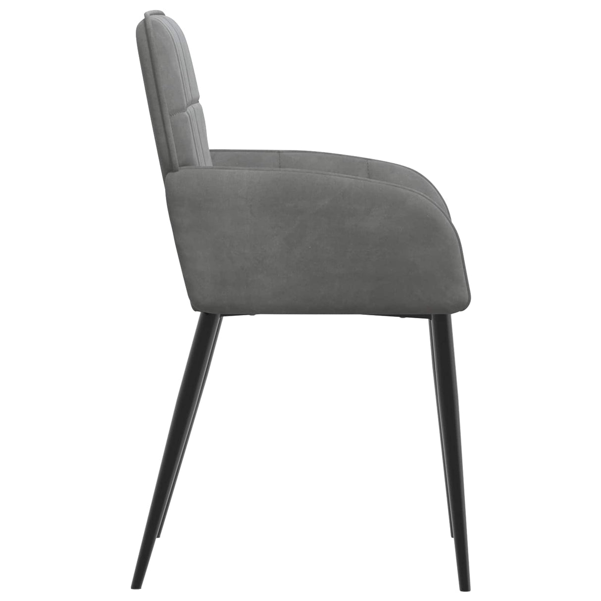 vidaXL Eetstoelen 4 pcs fluweel Lichtgrijs 57 x 50 x 85 cm