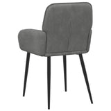vidaXL Eetstoelen 4 pcs fluweel Lichtgrijs 57 x 50 x 85 cm