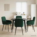 vidaXL Eetstoelen 4 pcs fluweel Lichtgrijs 57 x 50 x 85 cm