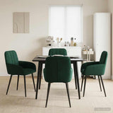 vidaXL Eetstoelen 4 pcs fluweel Lichtgrijs 57 x 50 x 85 cm