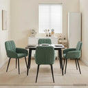 vidaXL Eetstoelen 4 pcs fluweel Lichtgrijs 57 x 50 x 85 cm