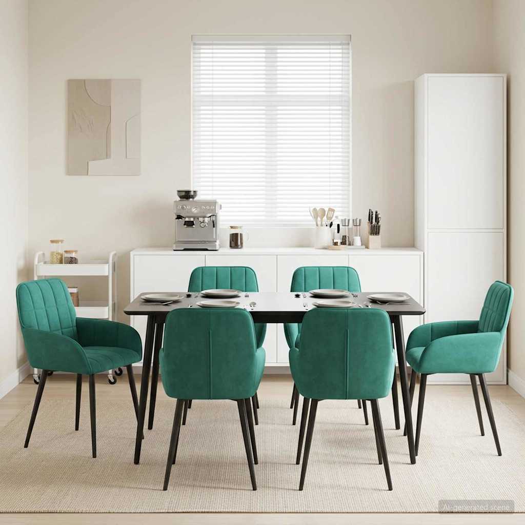 vidaXL Eetstoelen 4 pcs fluweel Lichtgrijs 57 x 50 x 85 cm