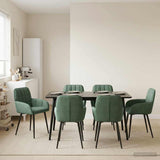 vidaXL Eetstoelen 4 pcs fluweel Lichtgrijs 57 x 50 x 85 cm