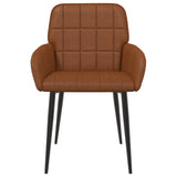 vidaXL Dining Chairs 4 pcs Faux Leather Black 57 x 50 x 85 cm