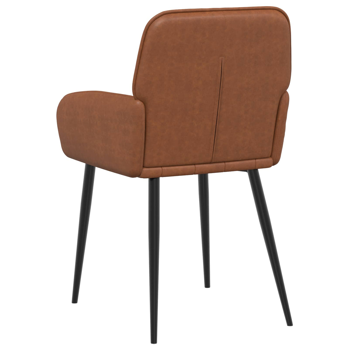 vidaXL Dining Chairs 4 pcs Faux Leather Black 57 x 50 x 85 cm