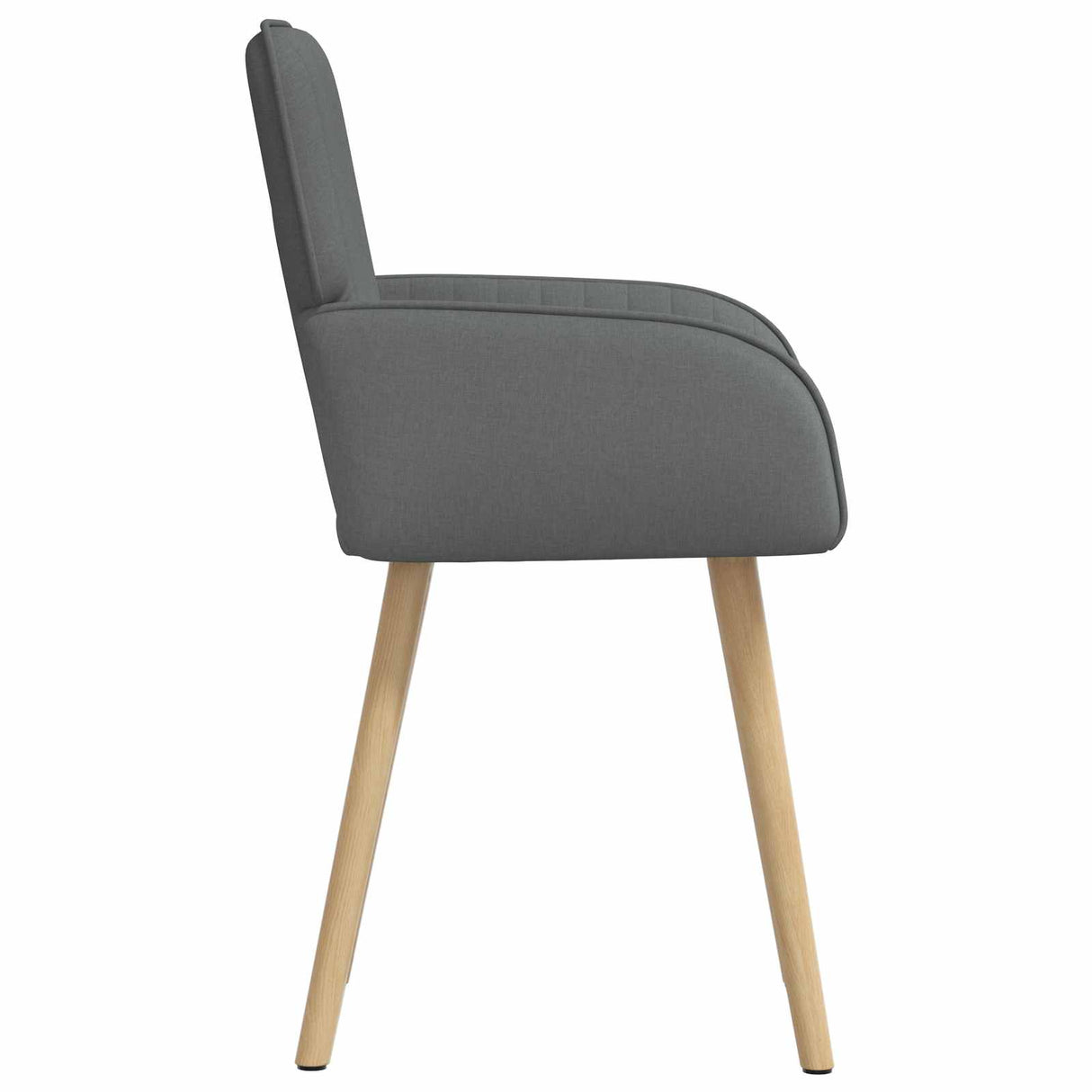 vidaXL Eetstoelen 4 pcs Stof Lichtgrijs 56,5 x 50 x 87,5 cm