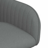 vidaXL Eetstoelen 4 pcs Stof Lichtgrijs 56,5 x 50 x 87,5 cm