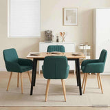 vidaXL Eetstoelen 4 pcs Stof Lichtgrijs 56,5 x 50 x 87,5 cm