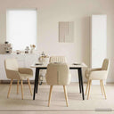 vidaXL Eetstoelen 4 pcs Stof Lichtgrijs 56,5 x 50 x 87,5 cm