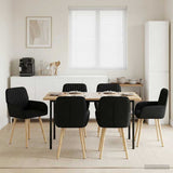 vidaXL Eetstoelen 4 pcs Stof Lichtgrijs 56,5 x 50 x 87,5 cm