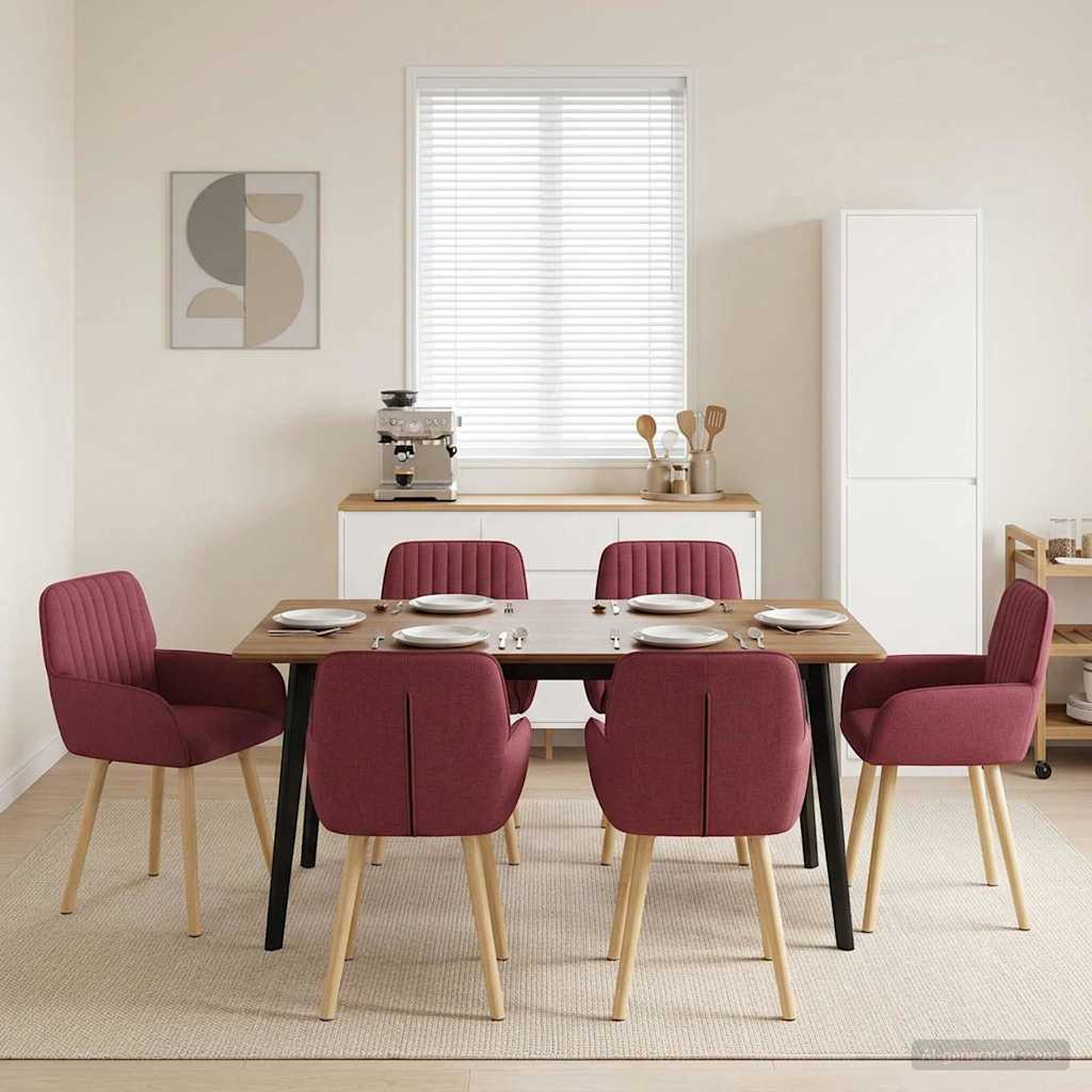 vidaXL Eetstoelen 4 pcs Stof Lichtgrijs 56,5 x 50 x 87,5 cm