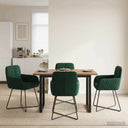 vidaXL Dining Chairs 4 pcs velvet Light Grey 59 x 56.5 x 86 cm