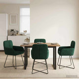 vidaXL Dining Chairs 4 pcs velvet Light Grey 59 x 56.5 x 86 cm