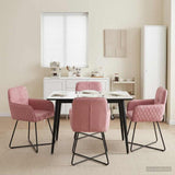 vidaXL Dining Chairs 4 pcs velvet Light Grey 59 x 56.5 x 86 cm