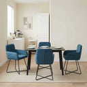 vidaXL Dining Chairs 4 pcs velvet Light Grey 59 x 56.5 x 86 cm
