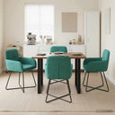 vidaXL Dining Chairs 4 pcs velvet Light Grey 59 x 56.5 x 86 cm