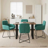 vidaXL Dining Chairs 4 pcs velvet Light Grey 59 x 56.5 x 86 cm