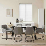 vidaXL Dining Chairs 4 pcs velvet Light Grey 59 x 56.5 x 86 cm