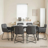 vidaXL Dining Chairs 4 pcs velvet Light Grey 59 x 56.5 x 86 cm