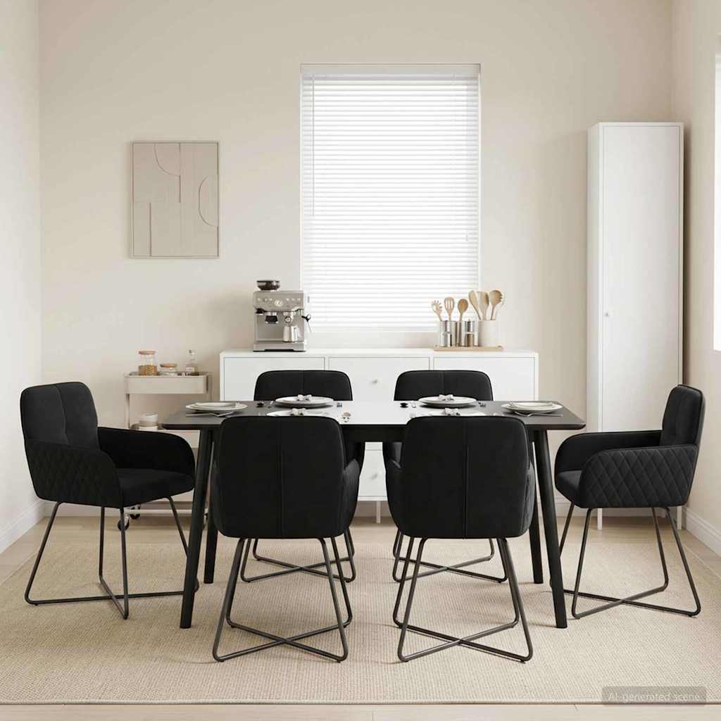 vidaXL Dining Chairs 4 pcs velvet Light Grey 59 x 56.5 x 86 cm