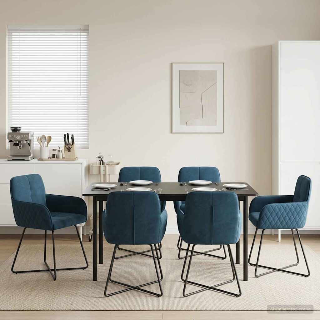 vidaXL Dining Chairs 4 pcs velvet Light Grey 59 x 56.5 x 86 cm
