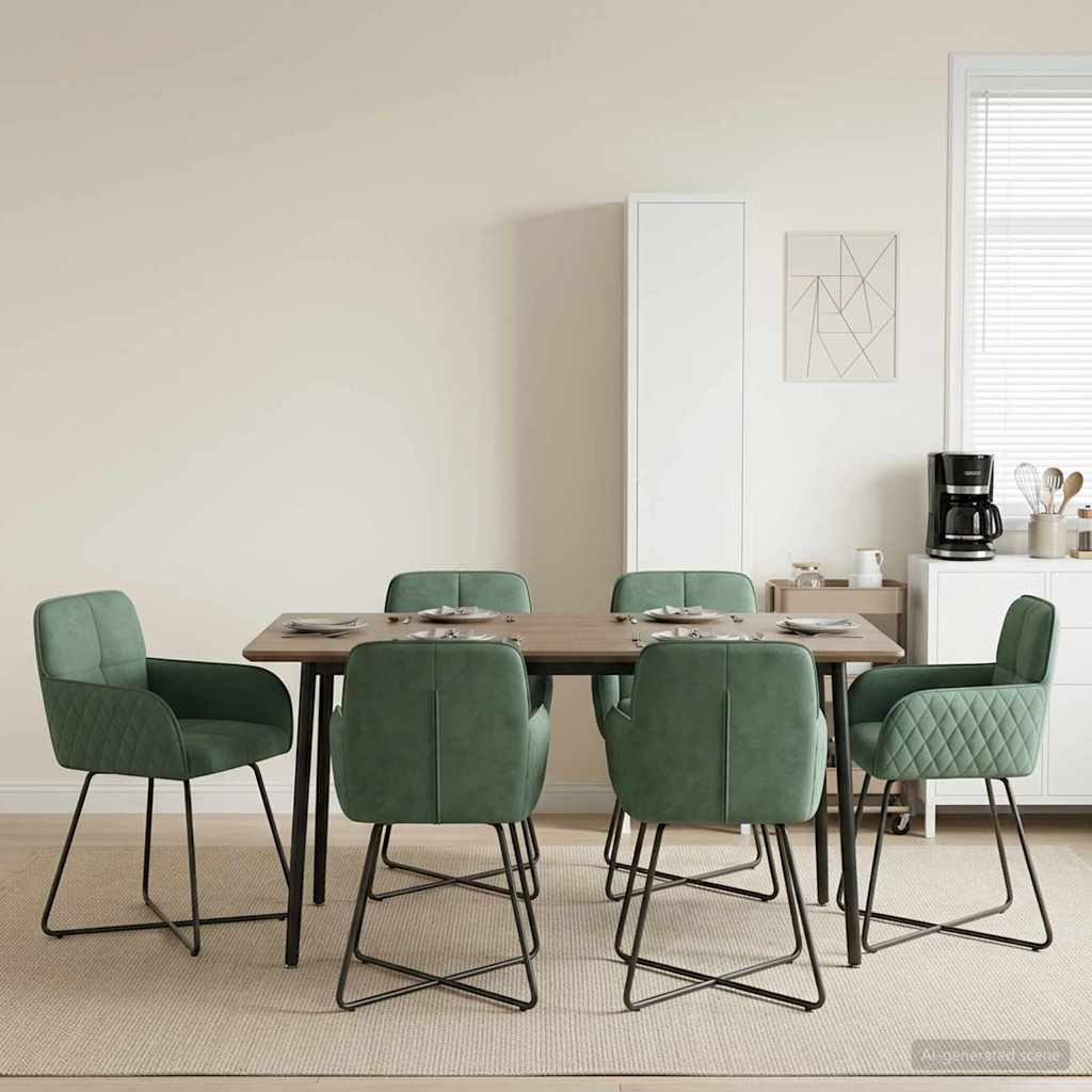 vidaXL Dining Chairs 4 pcs velvet Light Grey 59 x 56.5 x 86 cm