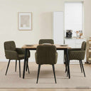 vidaXL Eetstoelen 4 pcs Kunst Suède Leer Bruin 59 x 56,5 x 85 cm