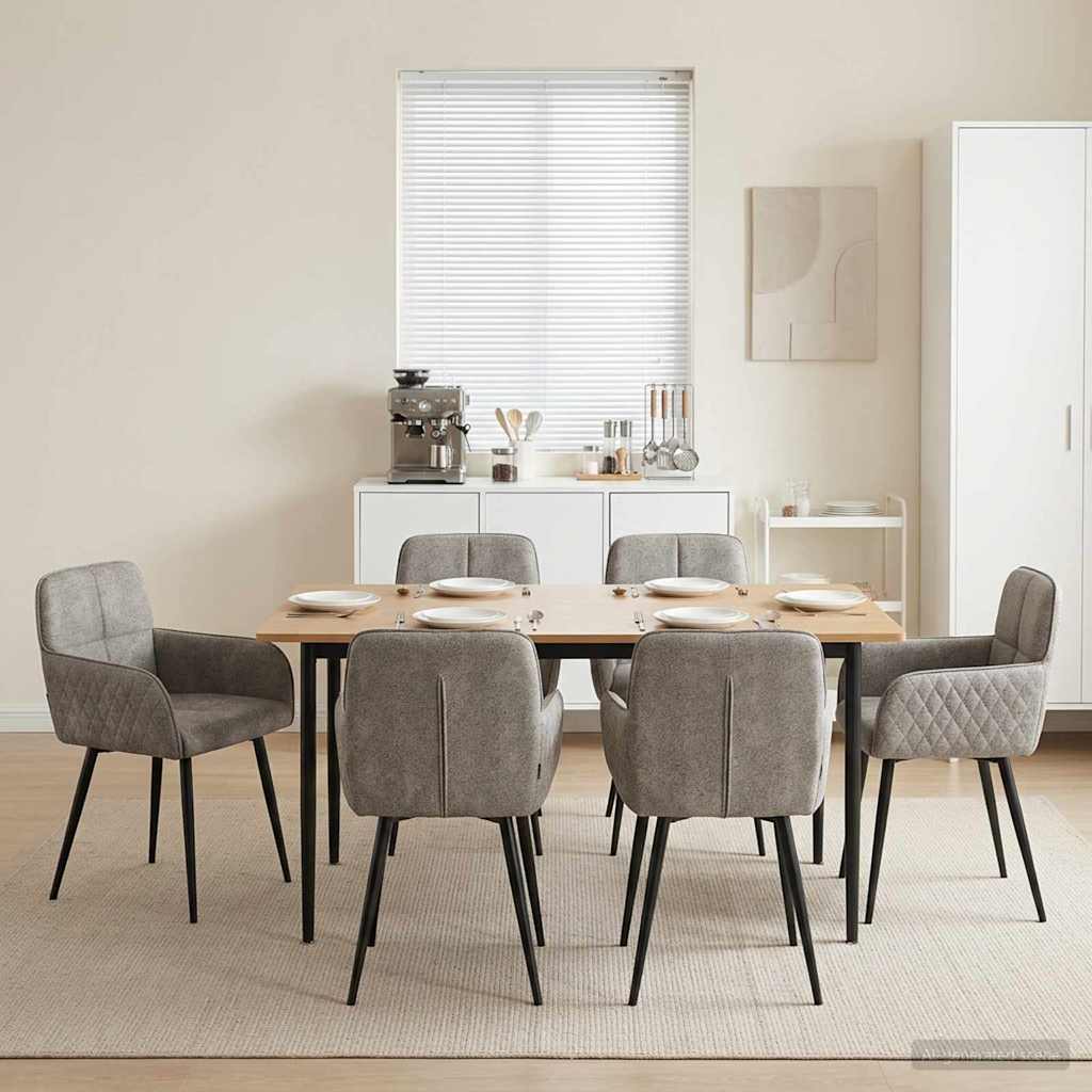 vidaXL Eetstoelen 4 pcs Kunst Suède Leer Bruin 59 x 56,5 x 85 cm