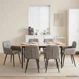 vidaXL Eetstoelen 4 pcs Kunst Suède Leer Bruin 59 x 56,5 x 85 cm