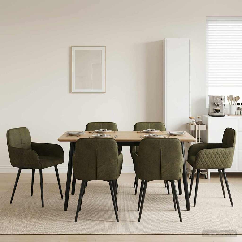 vidaXL Eetstoelen 4 pcs Kunst Suède Leer Bruin 59 x 56,5 x 85 cm