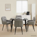 vidaXL Dining Chairs 4 pcs velvet Light grey 59 x 59.5 x 90 cm