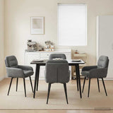 vidaXL Dining Chairs 4 pcs velvet Light grey 59 x 59.5 x 90 cm