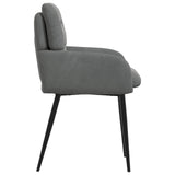 vidaXL Dining Chairs 4 pcs velvet Light grey 59 x 59.5 x 90 cm
