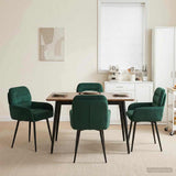 vidaXL Dining Chairs 4 pcs velvet Light grey 59 x 59.5 x 90 cm