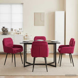 vidaXL Dining Chairs 4 pcs velvet Light grey 59 x 59.5 x 90 cm