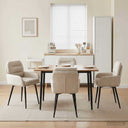 vidaXL Dining Chairs 4 pcs velvet Light grey 59 x 59.5 x 90 cm