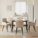 vidaXL Dining Chairs 4 pcs velvet Light grey 59 x 59.5 x 90 cm