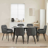 vidaXL Dining Chairs 4 pcs velvet Light grey 59 x 59.5 x 90 cm