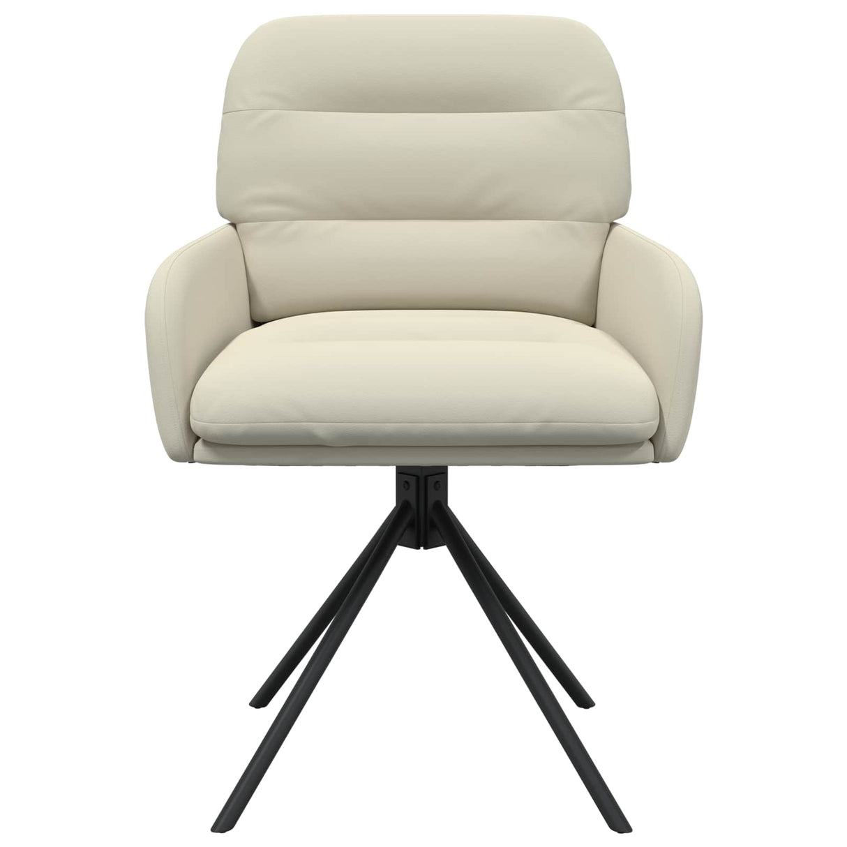 vidaXL Draaikrukken 4 pcs Kunstleer Zwart 59 x 59,5 x 90 cm