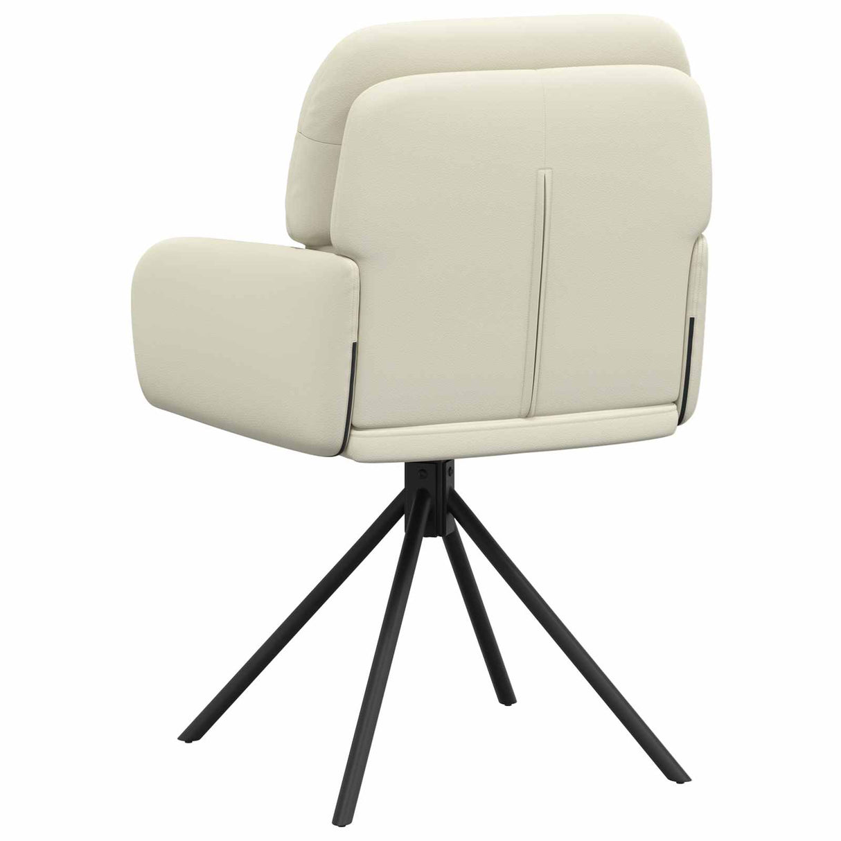 vidaXL Draaikrukken 4 pcs Kunstleer Zwart 59 x 59,5 x 90 cm