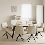 vidaXL Draaikrukken 4 pcs Kunstleer Zwart 59 x 59,5 x 90 cm