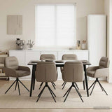 vidaXL Draaikrukken 4 pcs Kunstleer Zwart 59 x 59,5 x 90 cm