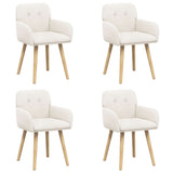 vidaXL Eetstoelen 4 pcs Bouclé Lichtgrijs 59 x 57 x 85 cm