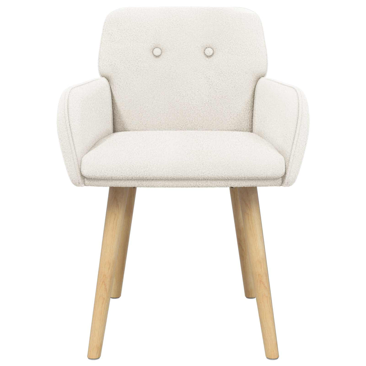 vidaXL Eetstoelen 4 pcs Bouclé Lichtgrijs 59 x 57 x 85 cm