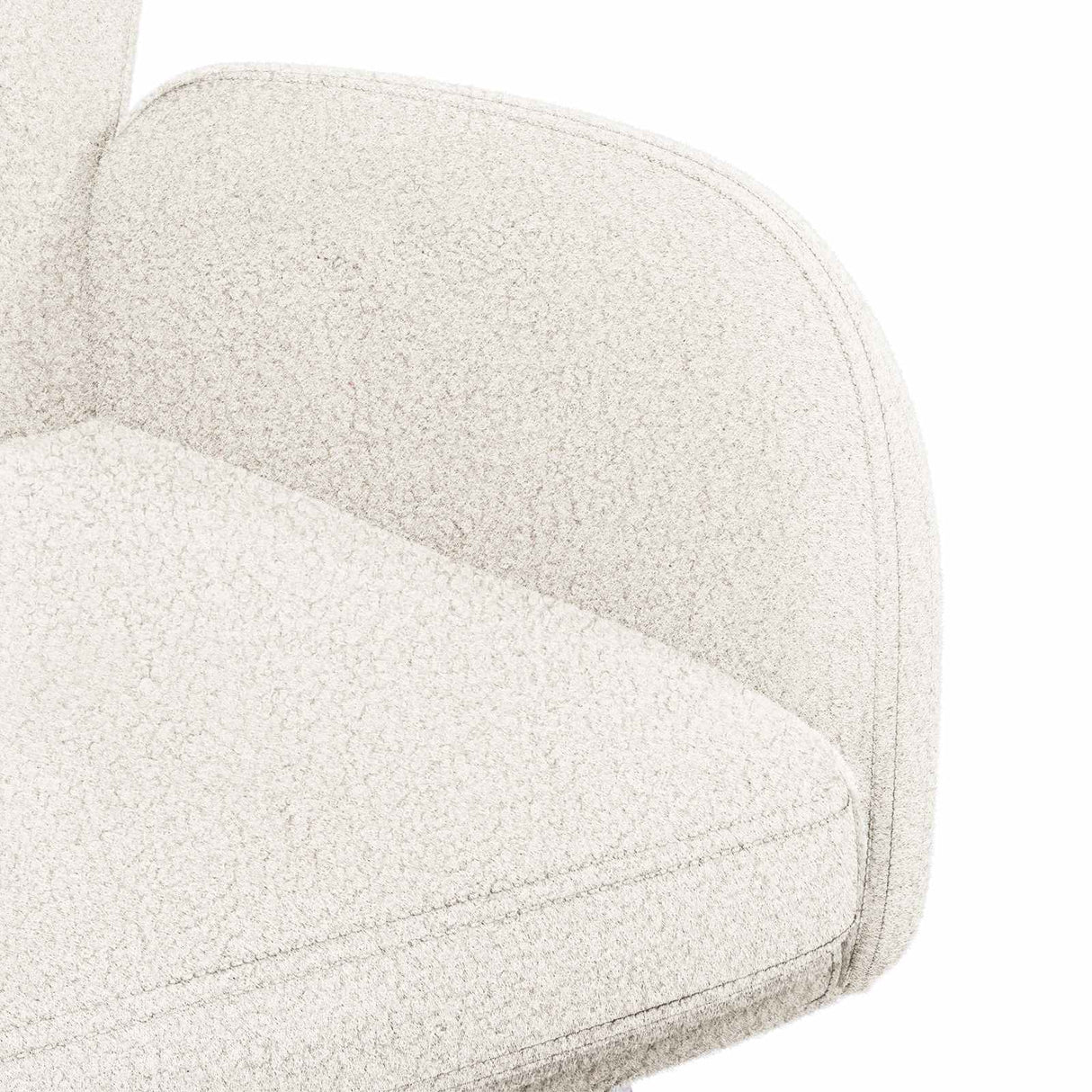 vidaXL Draaikrukken 4 pcs Bouclé Lichtgrijs 54 x 58 x 87 cm