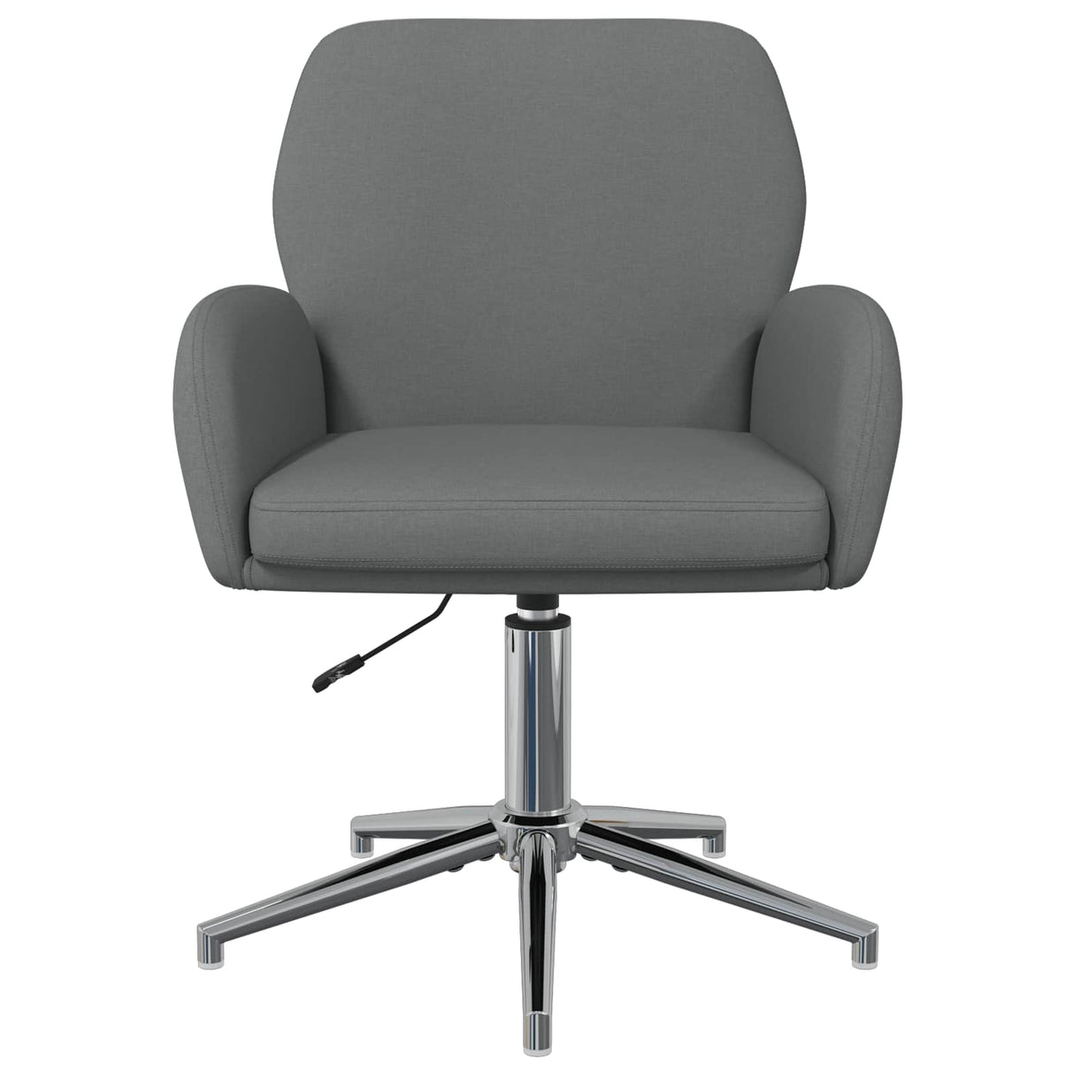 vidaXL Draaibureau stoelen 2 st 54 x 58 x 90 cm Lichtgrijs Stof