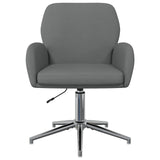 vidaXL Draaibureau stoelen 2 st 54 x 58 x 90 cm Lichtgrijs Stof